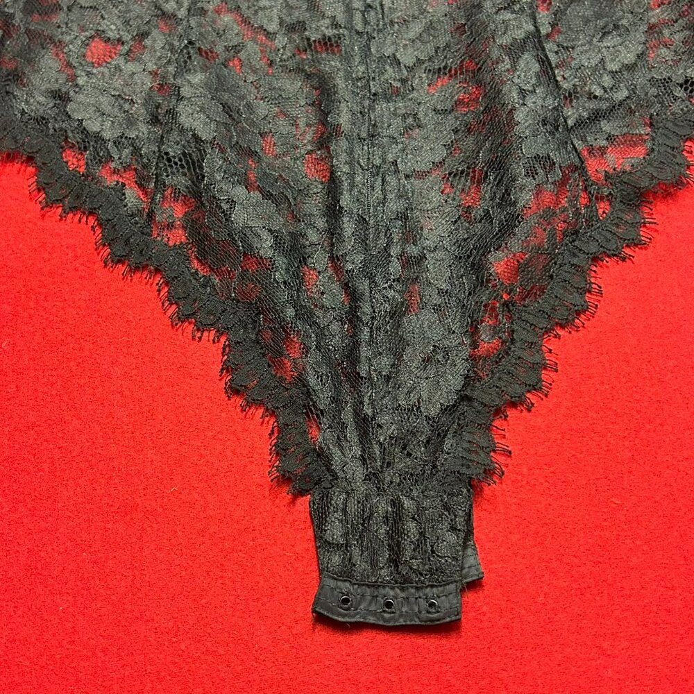 Victoria’s Secret Black Lace Teddy & Robe 2pc Set – M + OS - Picture 10 of 15